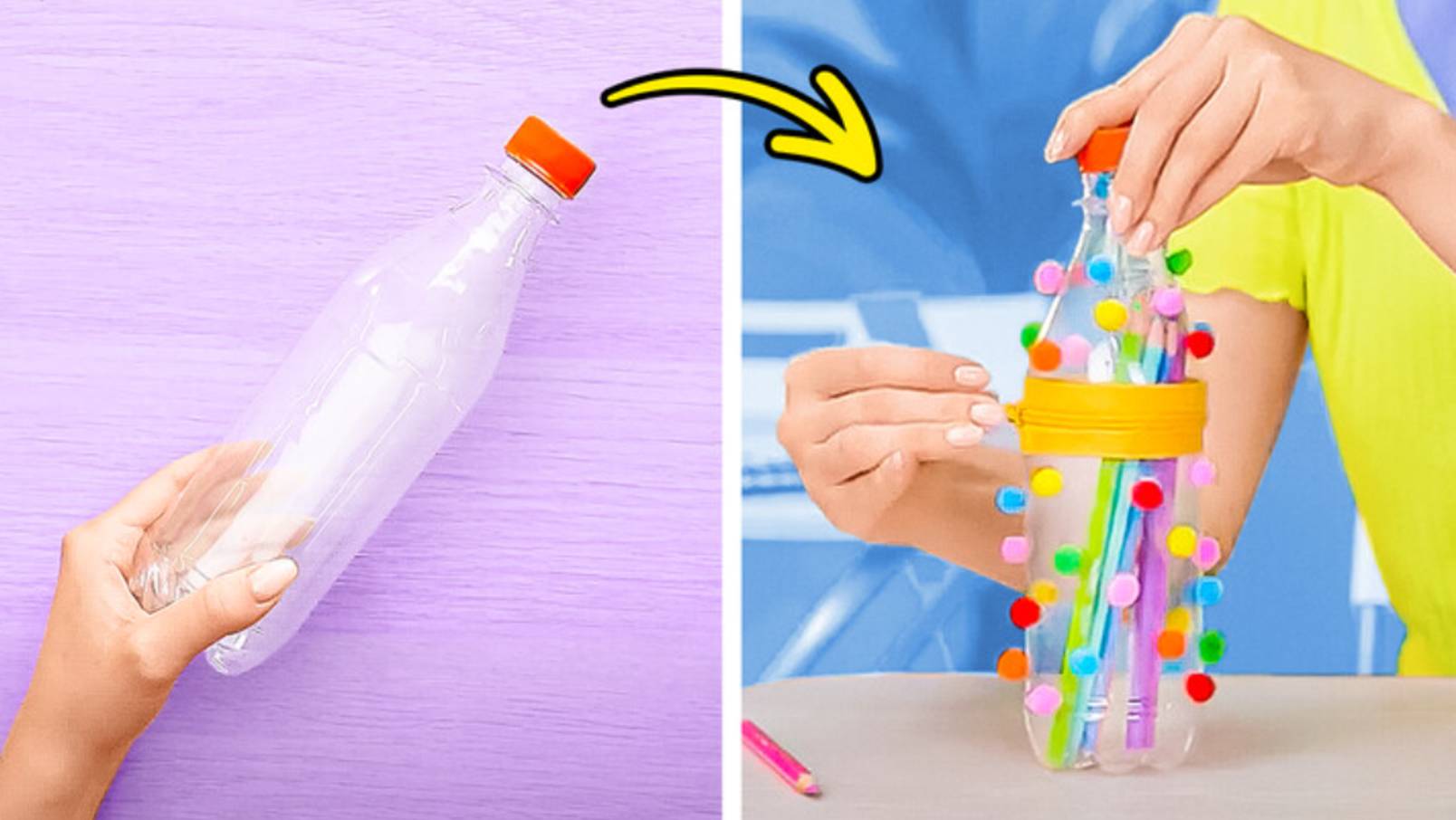 Творческие поделки из пластиковых бутылок своими руками ♻️🌟 Превращаем мусор в сокровище! смотреть онлайн