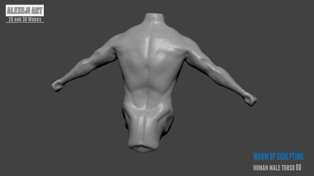 Human Male Torso - WARM UP SCULPTING 00 | ZBrush смотреть онлайн