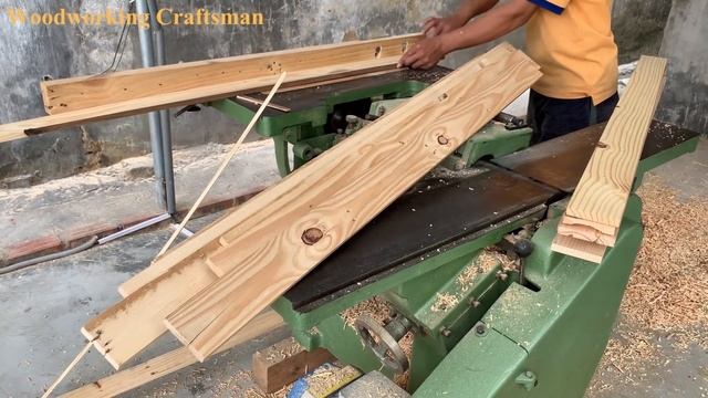 How Make Extremely Strange Mortise & Tenon With Combined Wood Planing Machine Sawing You Never Seen