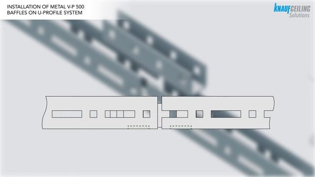 Installation of METAL Baffle Element on U-Profile System смотреть онлайн