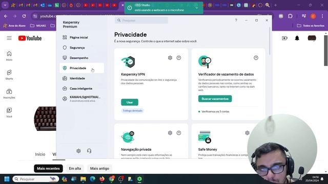 KASPERSKY PREMIUM - FUNÇÕES DA GUIA PRIVACIDADE. смотреть онлайн