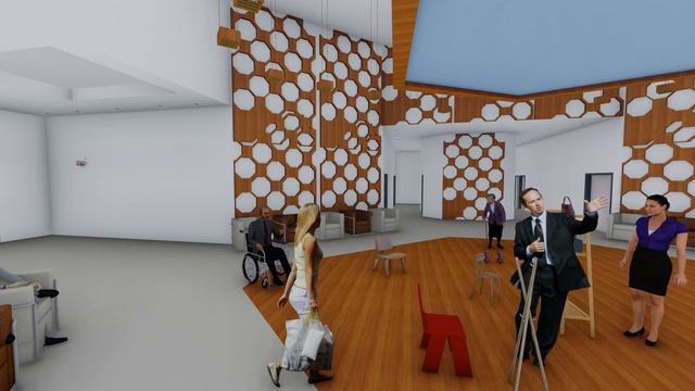 BORNO COMMUNITY CENTER. ARCHICAD DESIGN . LUMION RENDER - ANIMATION смотреть онлайн