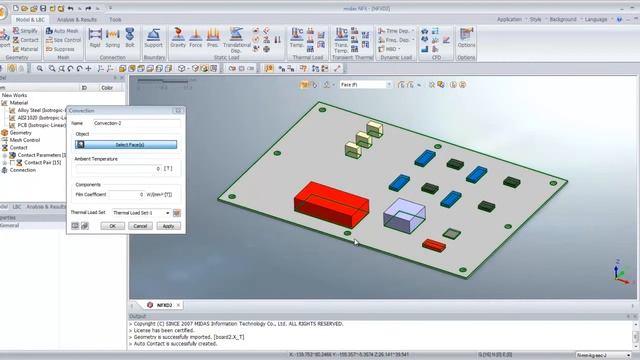 PC Board Thermal Stress Analysis tutorial with midas NFX CAE Solution смотреть онлайн