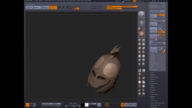 Zbrush fantasy helmet Part 4 смотреть онлайн