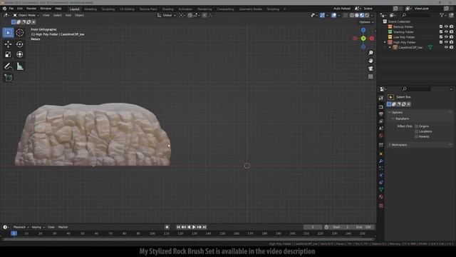 Stylized Rock Cliff | Blender, Substance 3D Painter смотреть онлайн