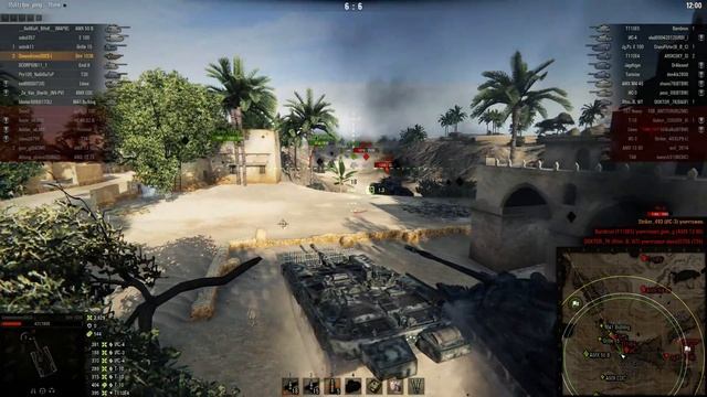 Strv 103B, Песчаная река, Стандартный бой смотреть онлайн