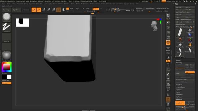 Zbrush Sculpting wooden plank pt2 смотреть онлайн