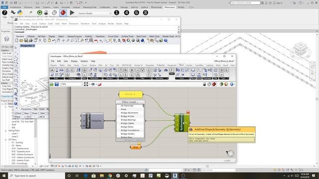 Converting Rhino Geometry from Rhino into Revit смотреть онлайн