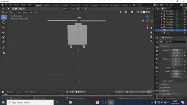 Membuat Obyek 3D di apk Blender (Helicopter dan Dog) смотреть онлайн