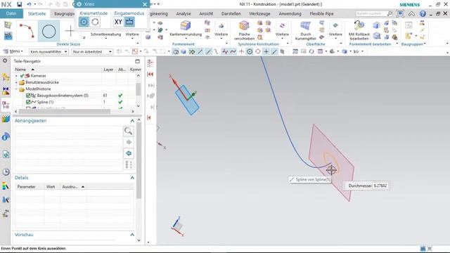 4 ways to make a tube in Siemens Nx смотреть онлайн