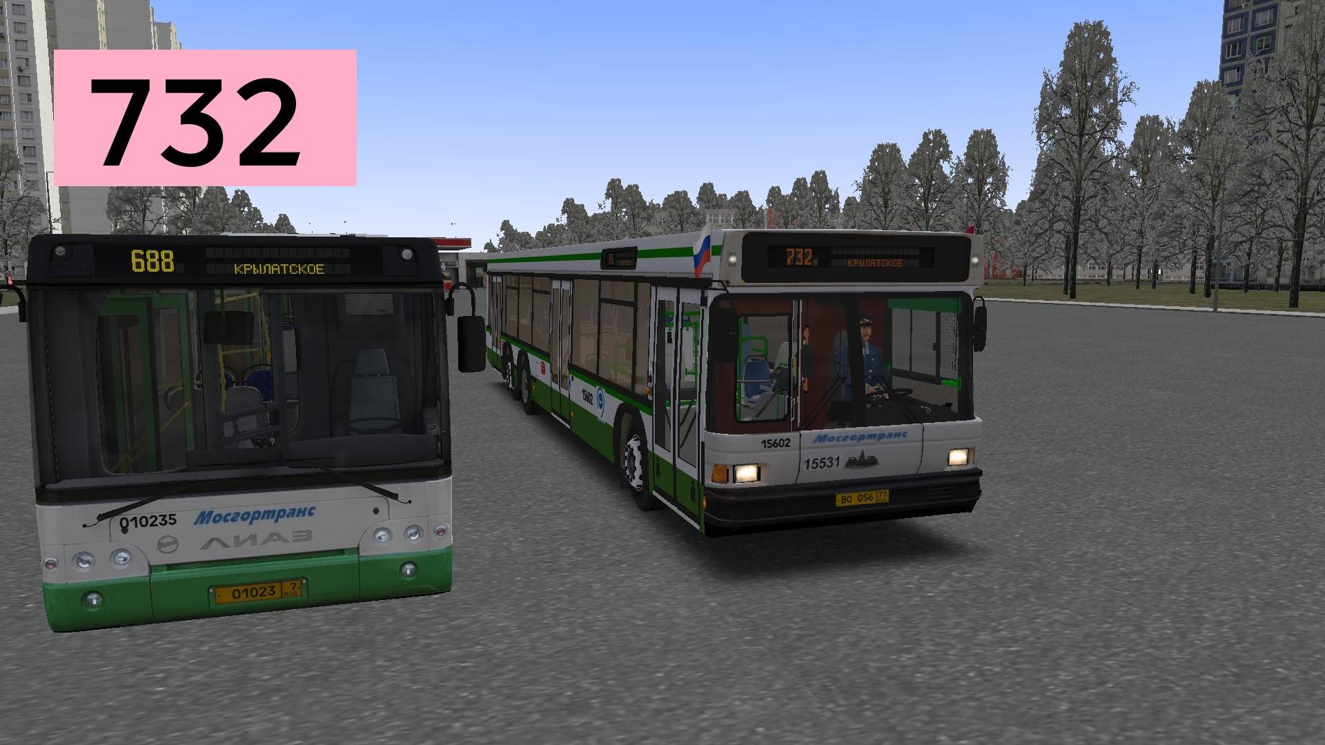 OMSI 2: Автобус №732 Крылатское - Метро Славянский бульвар смотреть онлайн