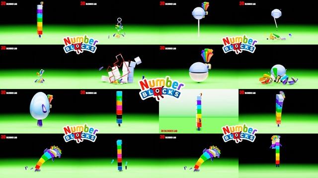 NUMBERBLOCKS Superparison Part 12 | 3D Blender Lab смотреть онлайн