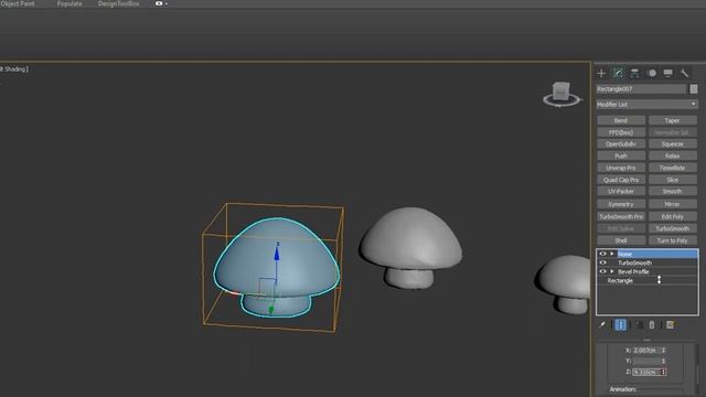 bevel profile 01-fungi(champignon)-3ds max смотреть онлайн