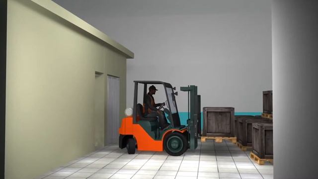 Warehouse & Forklift - 3D Animation смотреть онлайн