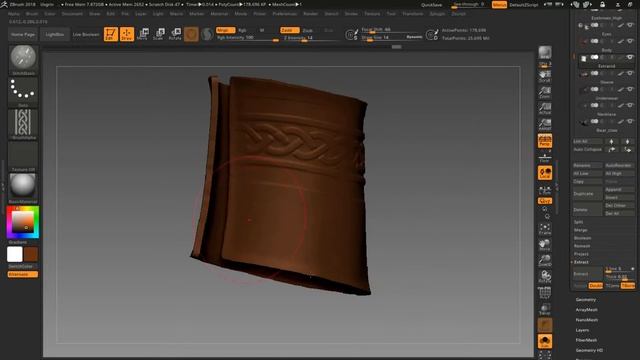 Zbrush Speed Sculpt || Sculpting Asbjörn 5 - Sleeve & Bracelet смотреть онлайн