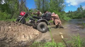 Трицикл СР-32 лайт с реверсом! Едем по болоту, где кроме каракатов никто не ездит!