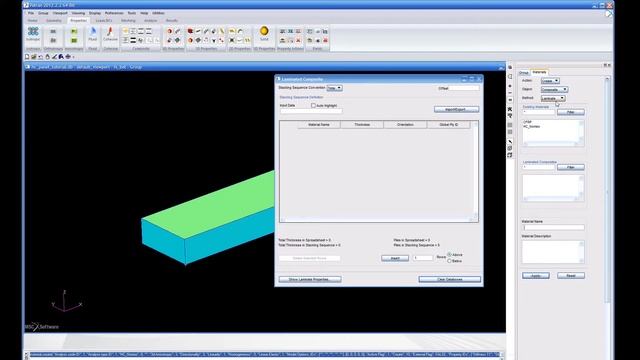 Simple Finite Element Model Of A Composite Honeycomb Sandwich Panel