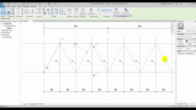How to create family-Warren Truss in Revit 2023 смотреть онлайн