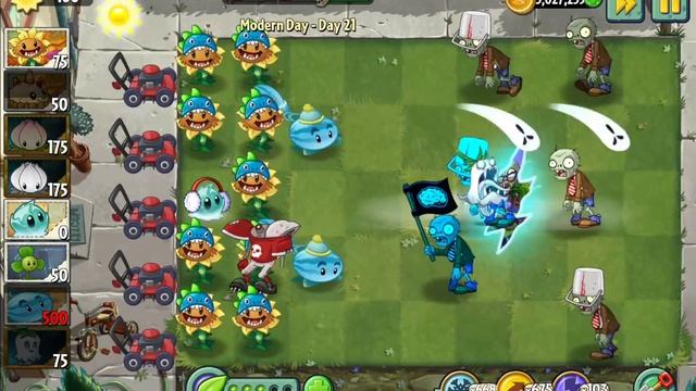 Plants Vs Zombies 2-Modern Day Part-2 Day-21 Walkthrough смотреть онлайн