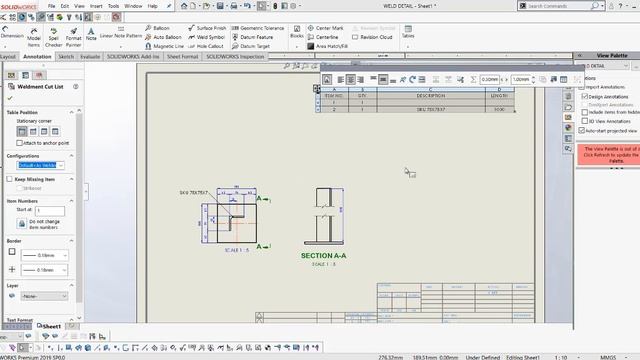 SOLIDWORKS WELDMENT DETAIL LINK PARTS смотреть онлайн