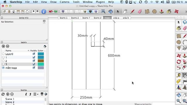 Sketchup Tutorial 1, start settings, layer, group, scen, animation setting смотреть онлайн