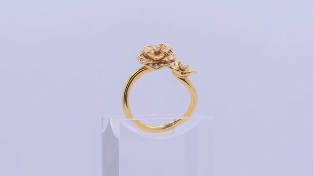 Кольцо с бриллиантами 750° смотреть онлайн