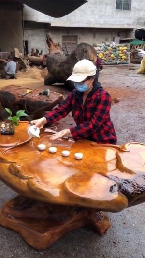 Asian Artist|Удивительное ремесло из дерева | # craft # short # Wood_Crafting