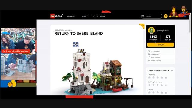LEGO Ideas: Pirates Return to Saber Island!! GO VOTE NOW!! смотреть онлайн
