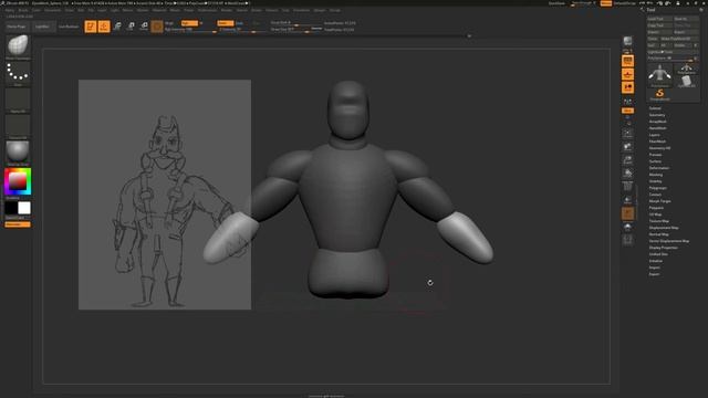 Zbrush Base Mesh Creation With Insert Mesh and Importing Objs! смотреть онлайн