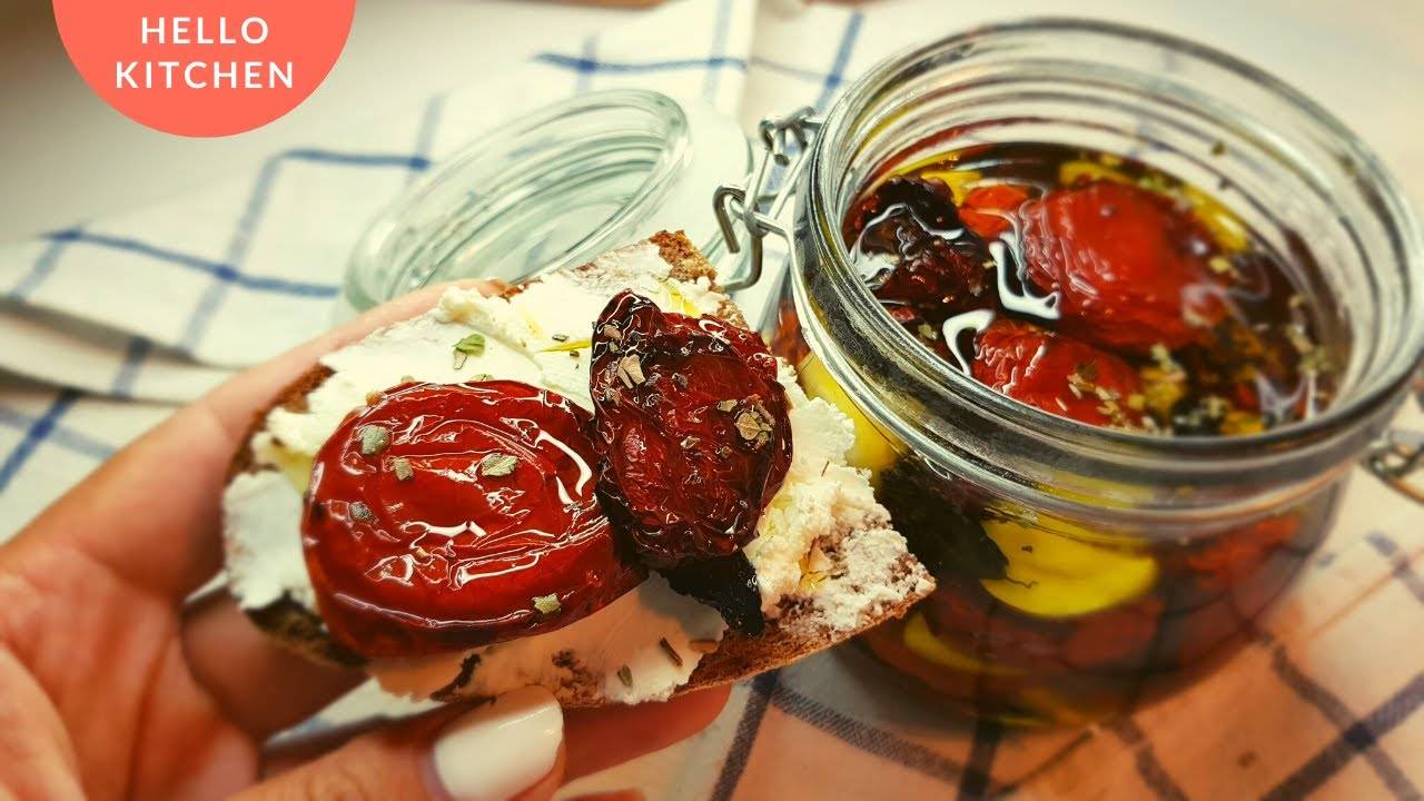 Вкуснота из Томатов | Вяленые Помидоры | Томаты в Духовке [Рецепт смотреть онлайн