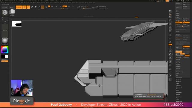 Create an Aircraft While Learning Hard Surface Modeling Tips with Pixologic Paul Gaboury - Part 2 смотреть онлайн