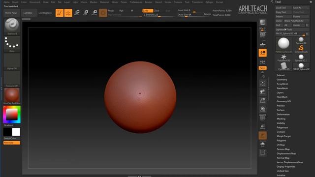 ZBrush Tutorial | Zbrush for Beginners | Navigation Part 1 смотреть онлайн