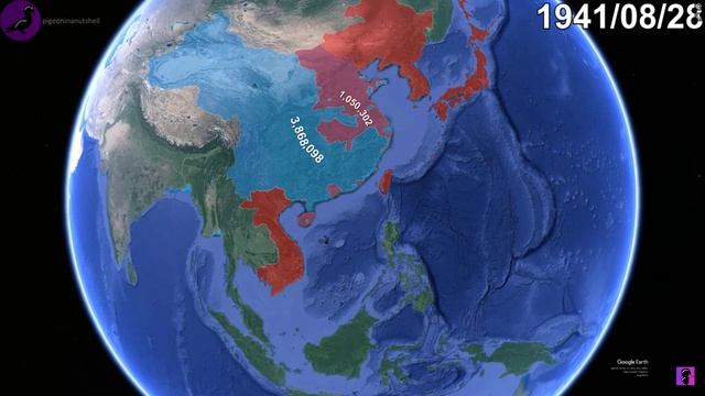 Японо-китайская война (1937—1945) на КАРТЕ смотреть онлайн