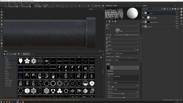 Blender to Substance to Unity - Creating Pipes - Part 2 - Substance Painter смотреть онлайн