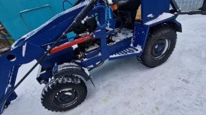 Самодельный КУН (ПКУ) на минитрактор основные размеры что и как сделал. Погрузчик на минитрактор