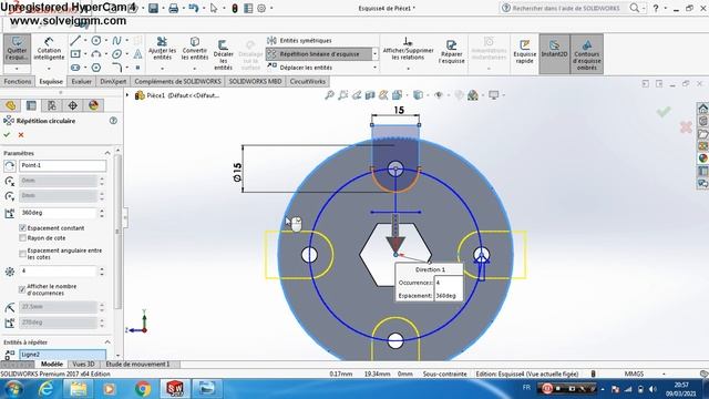 SolidWorks Tutorial Exercise 12 смотреть онлайн