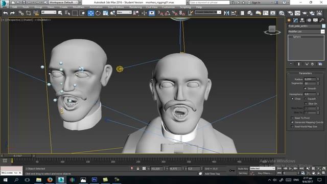 Facial rigging 3Ds Max смотреть онлайн
