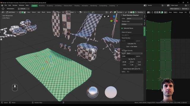 Texel Density Addon for Blender 2.8! смотреть онлайн