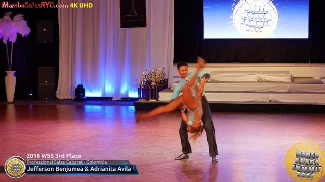 WSS16 Professional Salsa Cabaret 3rd Place Jefferson Benjumea & Adrianita Avila смотреть онлайн