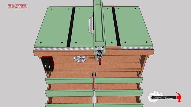 SketchUp Lay Out DiY Table Saw Homemade смотреть онлайн