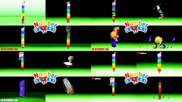 NUMBERBLOCKS Superparison Part 8 | 3D Blender Lab смотреть онлайн