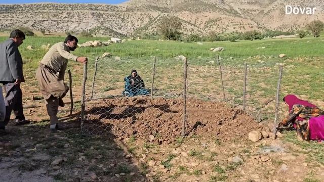 Growing Futures: Planting Saplings And Building Protective Fences With A Nomadic Family🌱🛠️