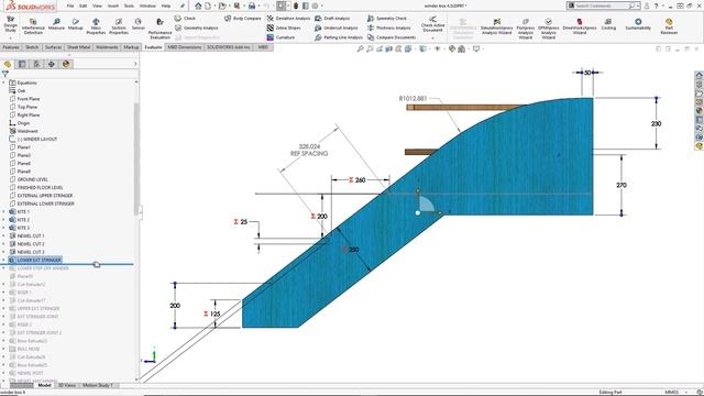 How to Design a Staircase #4 | Advanced SOLIDWORKS Tutorial смотреть онлайн