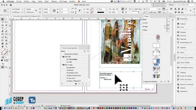 Adobe InDesign : Feuilles De Styles, Table Des Matières Et Pagination