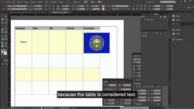 Place Graphics in a Table in InDesign cc смотреть онлайн