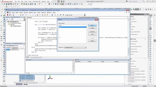Animate sheet metal bends folding in SOLIDWORKS смотреть онлайн