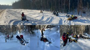 Запрудские Ложки на Снегоходах 🔥 Копали все AODES STELS BRP YAMAHA