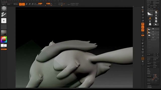Zbrush creature sculpting session смотреть онлайн