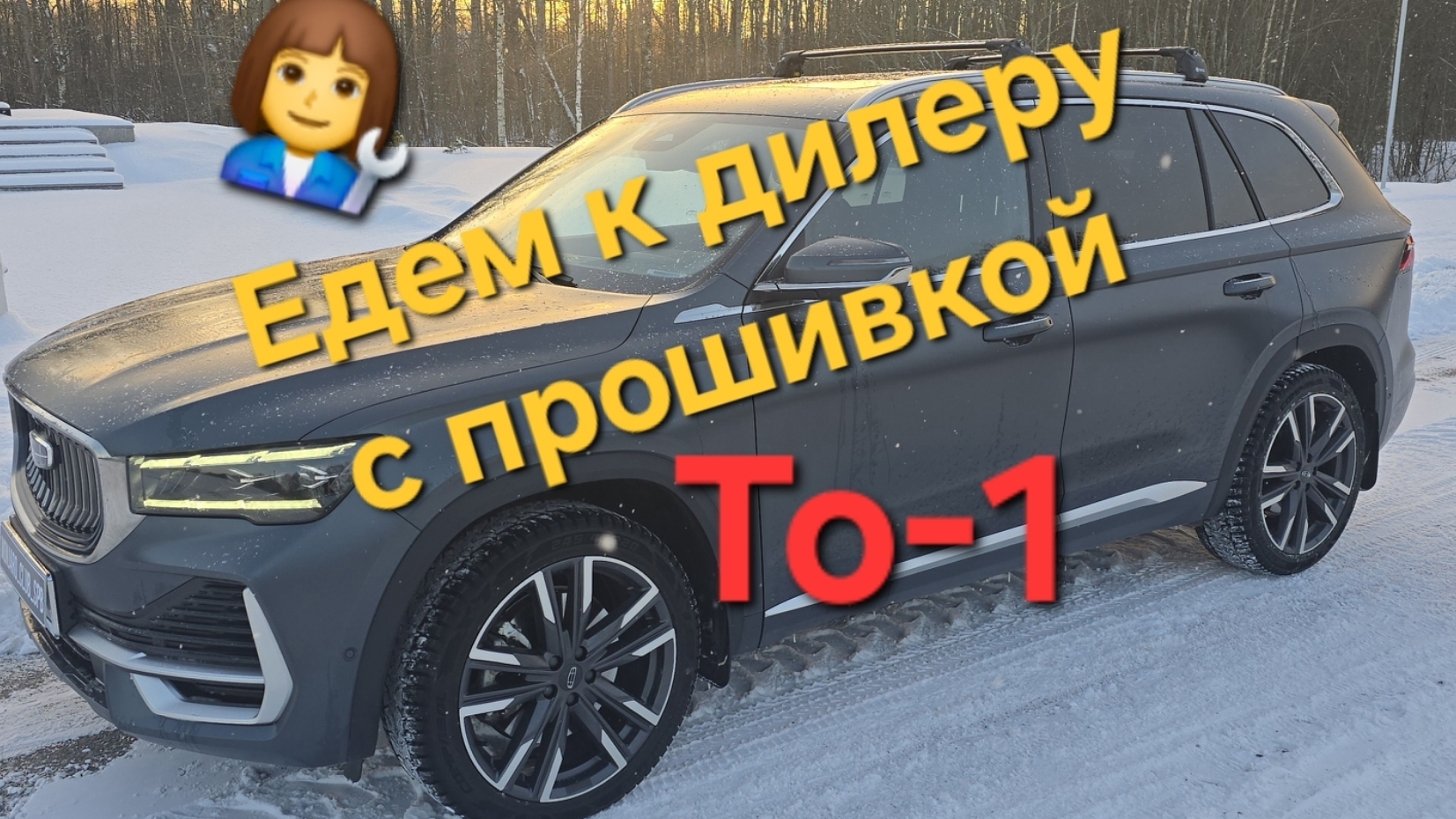 Едем к официальному дилеру с прошивкой ГУ Geely Monjaro на ТО-1. Что скажут? сколько стоит? смотреть онлайн