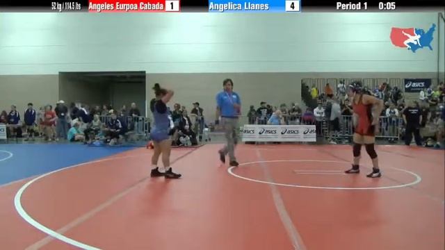 FILA Cadet 52 kg / 114.5 lbs - Angeles Eurpoa Cabada vs. Angelica Llanes смотреть онлайн